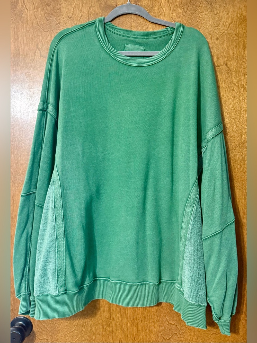 aerie Relaxed Green Crewneck Sweatshirt